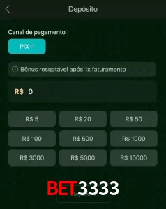 deposits BET3333